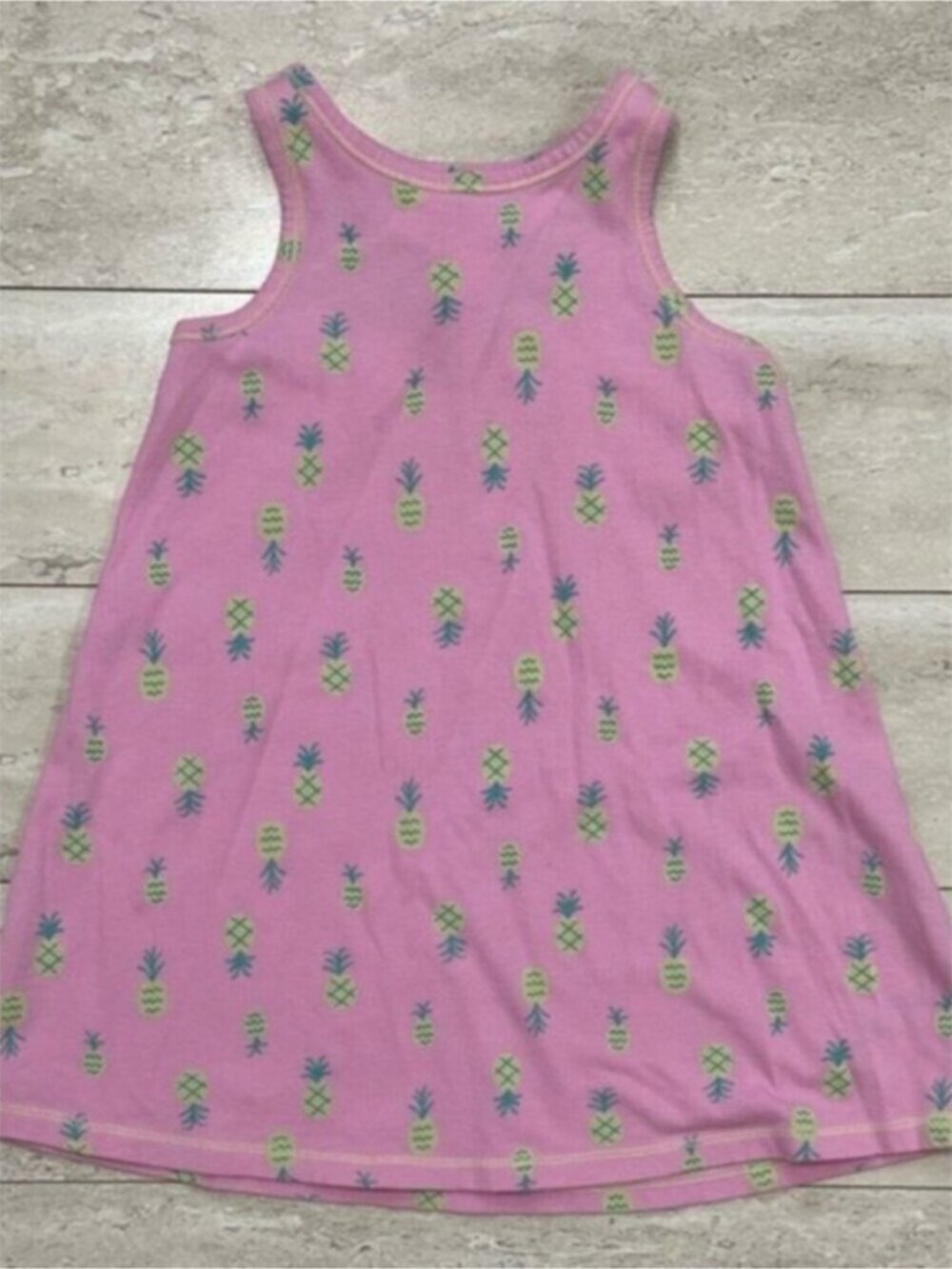 Cat & Jack Pink Pineapple Pattern Dress